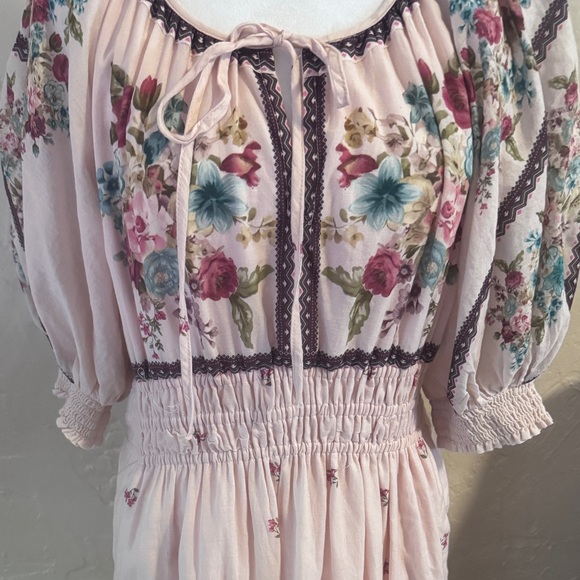 Anthropologie Somerset floral puff sleeve maxi dress - Picture 5 of 13